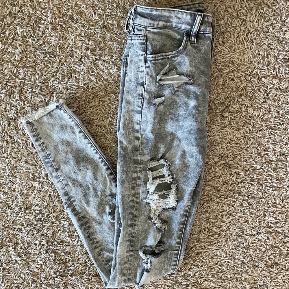 size 6 long american eagle jeans